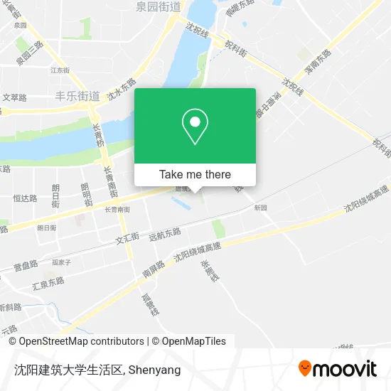 沈阳建筑大学生活区 map