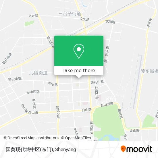 国奥现代城中区(东门) map