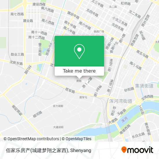 佰家乐房产(城建梦翔之家西) map
