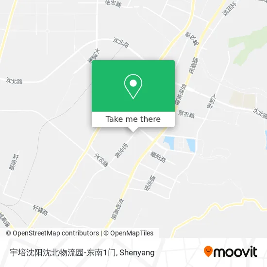 宇培沈阳沈北物流园-东南1门 map