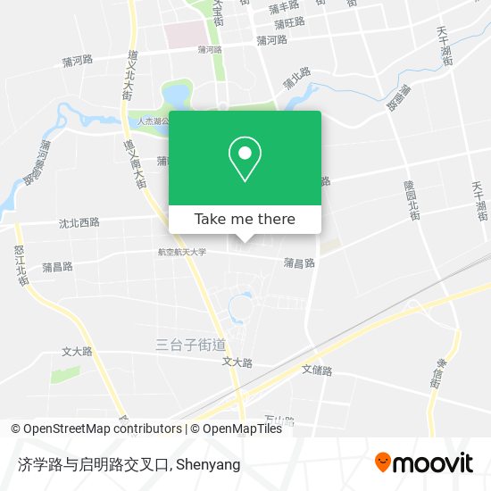 济学路与启明路交叉口 map