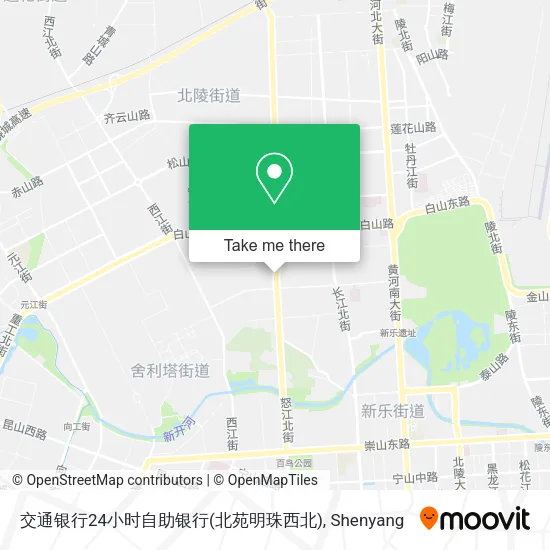 交通银行24小时自助银行(北苑明珠西北) map