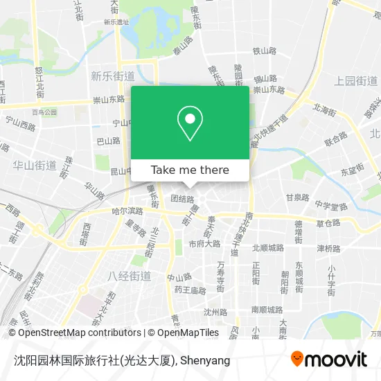 沈阳园林国际旅行社(光达大厦) map