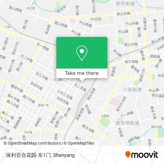 保利百合花园-东1门 map