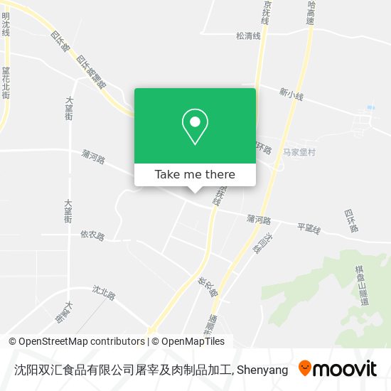 沈阳双汇食品有限公司屠宰及肉制品加工 map