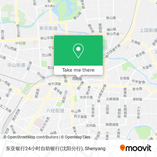 东亚银行24小时自助银行(沈阳分行) map