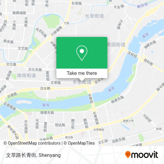 文萃路长青街 map