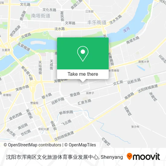 沈阳市浑南区文化旅游体育事业发展中心 map