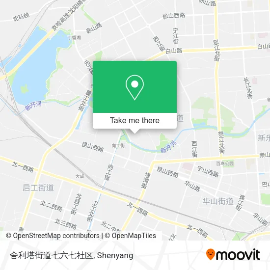舍利塔街道七六七社区 map