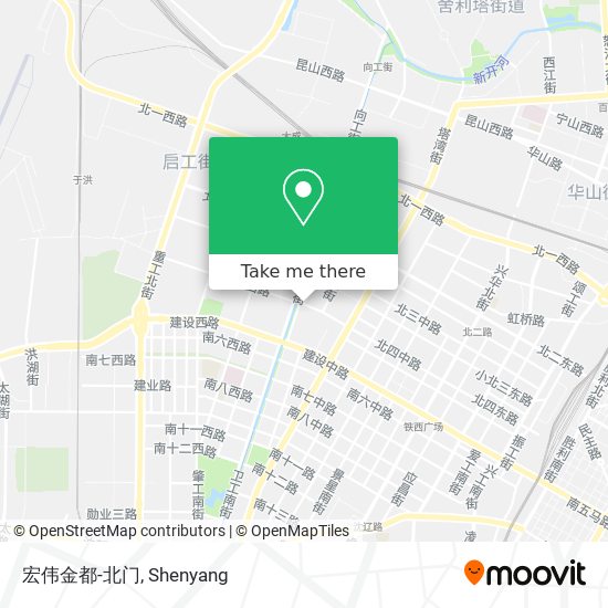 宏伟金都-北门 map