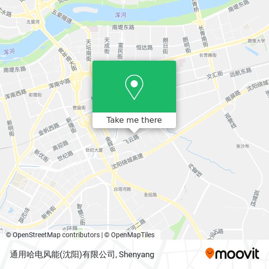 通用哈电风能(沈阳)有限公司 map