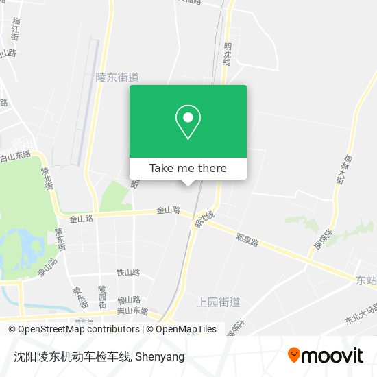 沈阳陵东机动车检车线 map
