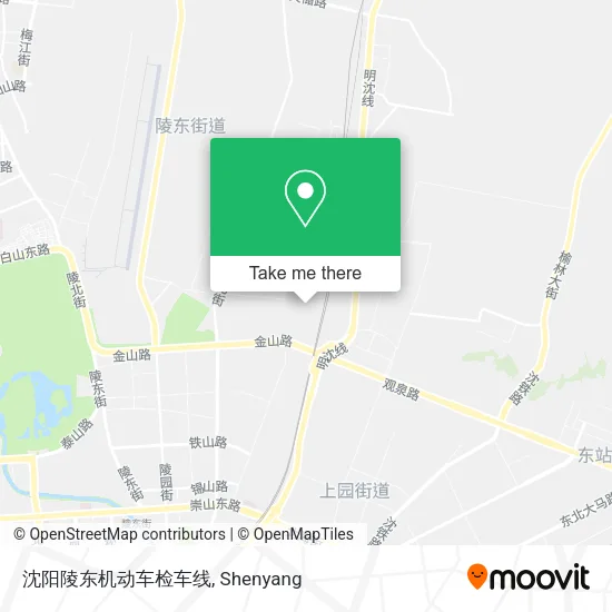 沈阳陵东机动车检车线 map