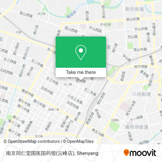 南京同仁堂国医国药馆(云峰店) map