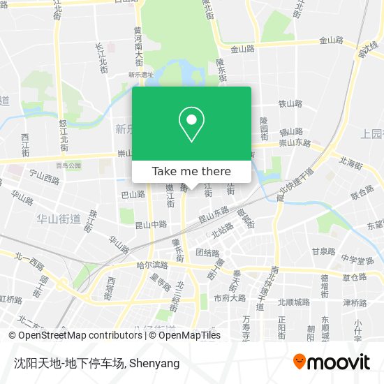 沈阳天地-地下停车场 map