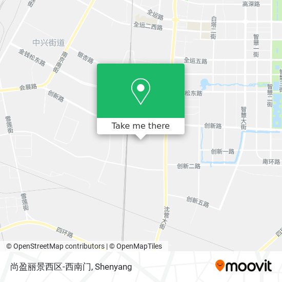 尚盈丽景西区-西南门 map