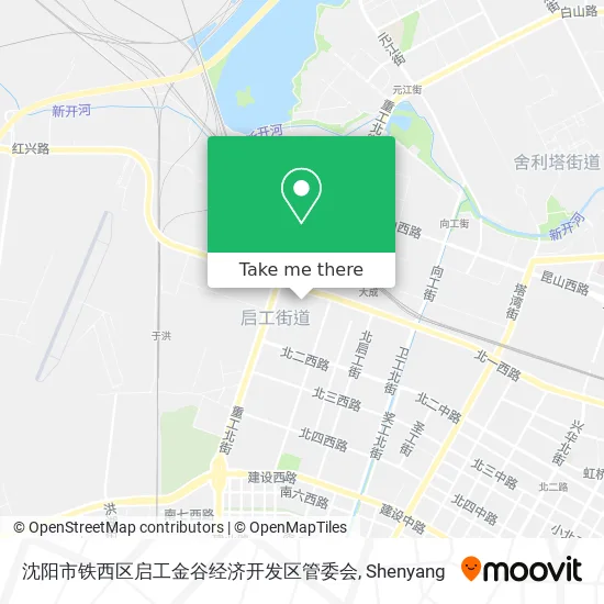 沈阳市铁西区启工金谷经济开发区管委会 map