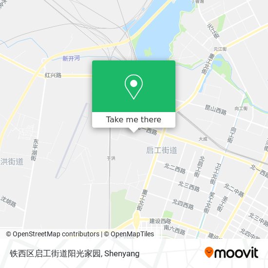 铁西区启工街道阳光家园 map