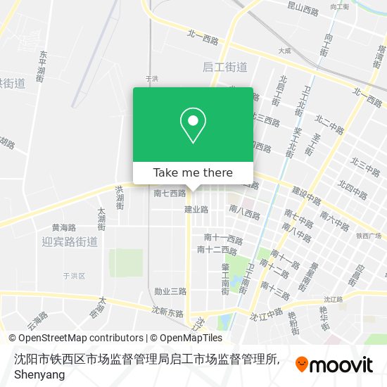 沈阳市铁西区市场监督管理局启工市场监督管理所 map