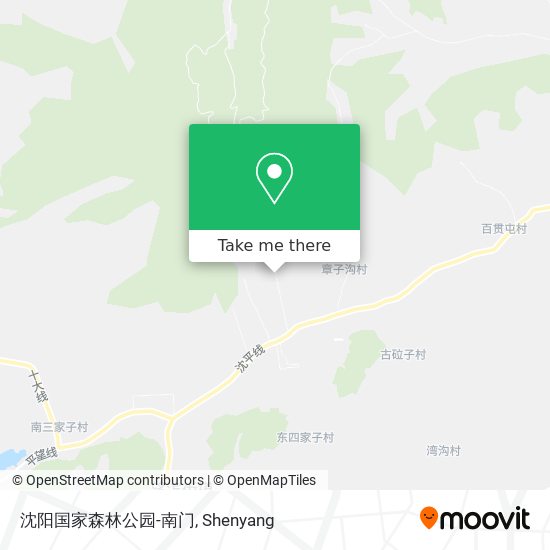 沈阳国家森林公园-南门 map