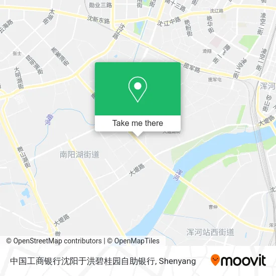 中国工商银行沈阳于洪碧桂园自助银行 map