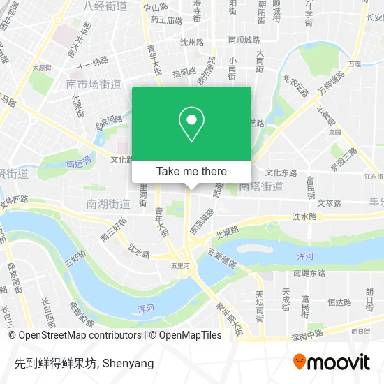 先到鲜得鲜果坊 map