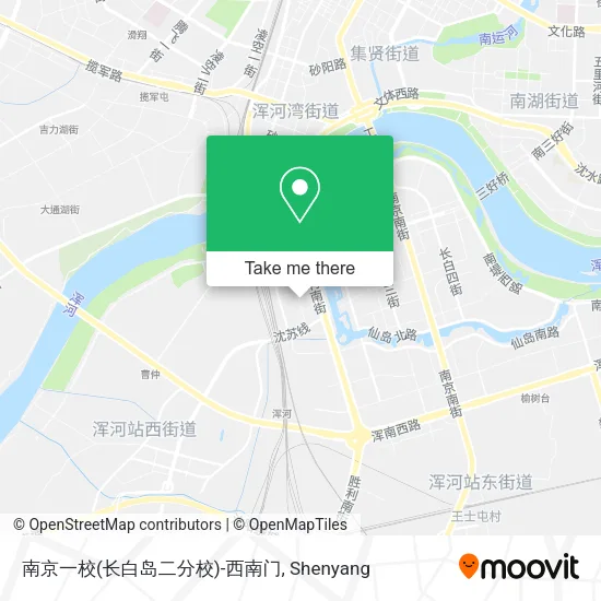 南京一校(长白岛二分校)-西南门 map