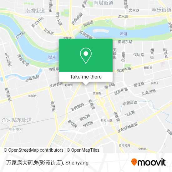 万家康大药房(彩霞街店) map