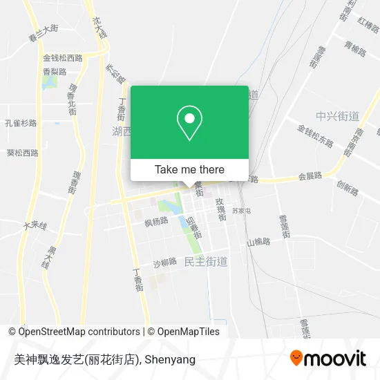 美神飘逸发艺(丽花街店) map