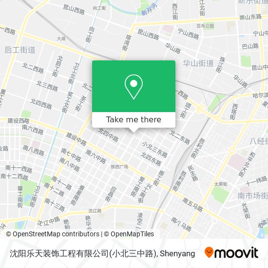 沈阳乐天装饰工程有限公司(小北三中路) map