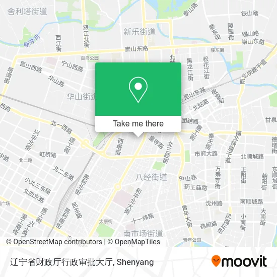 辽宁省财政厅行政审批大厅 map
