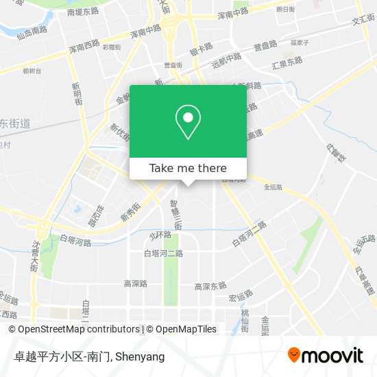 卓越平方小区-南门 map