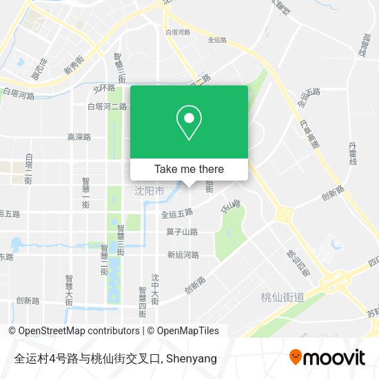 全运村4号路与桃仙街交叉口 map
