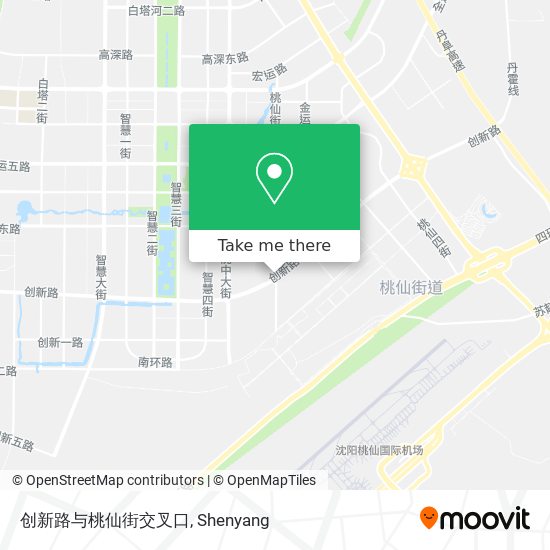 创新路与桃仙街交叉口 map