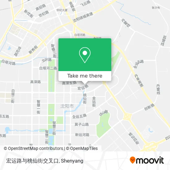 宏运路与桃仙街交叉口 map