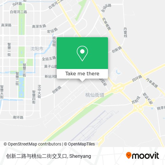 创新二路与桃仙二街交叉口 map