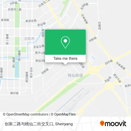 创新二路与桃仙二街交叉口 map