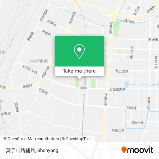 莫子山路辅路 map