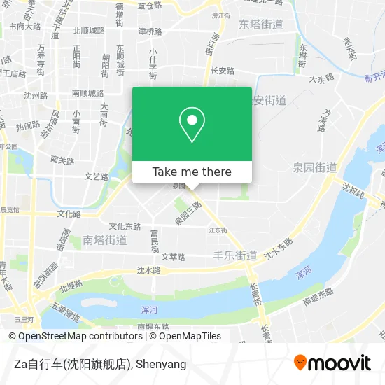 Za自行车(沈阳旗舰店) map