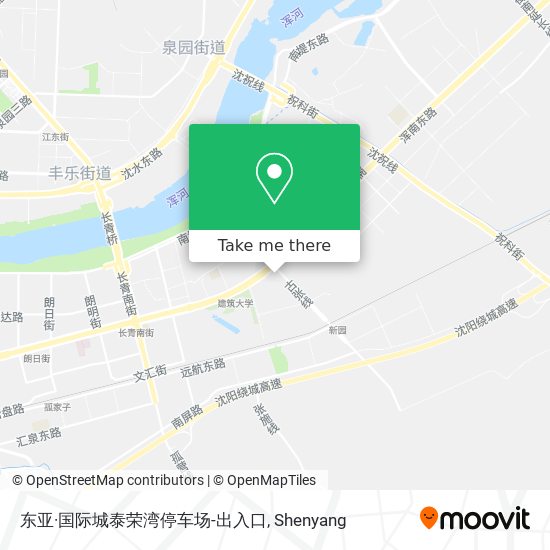 东亚·国际城泰荣湾停车场-出入口 map