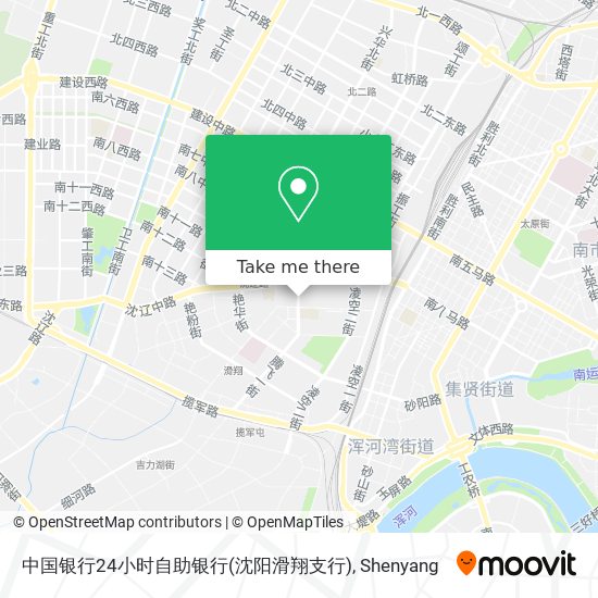 中国银行24小时自助银行(沈阳滑翔支行) map