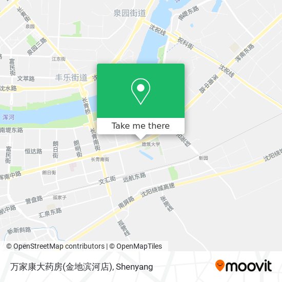 万家康大药房(金地滨河店) map