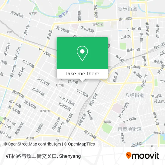 虹桥路与颂工街交叉口 map
