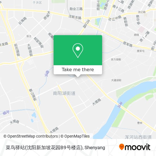 菜鸟驿站(沈阳新加坡花园B9号楼店) map
