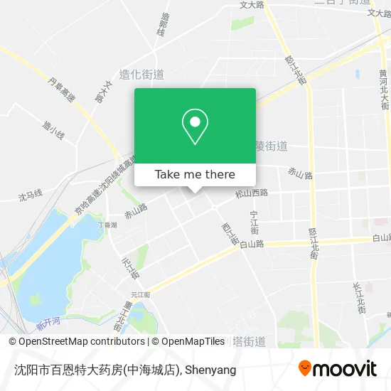 沈阳市百恩特大药房(中海城店) map
