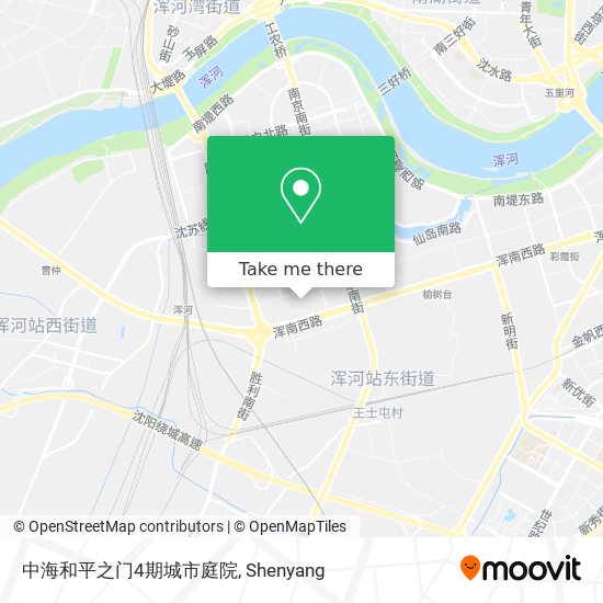 中海和平之门4期城市庭院 map