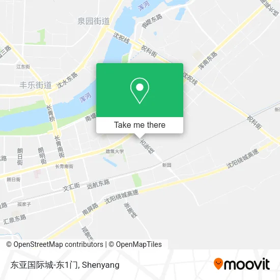 东亚国际城-东1门 map