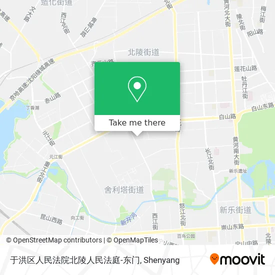 于洪区人民法院北陵人民法庭-东门 map