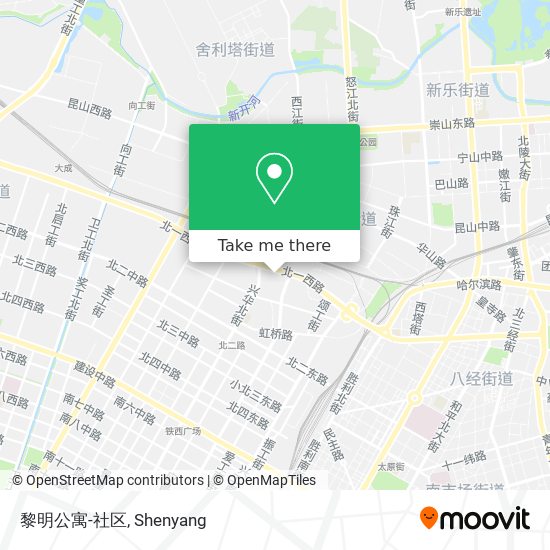 黎明公寓-社区 map