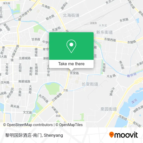黎明国际酒店-南门 map
